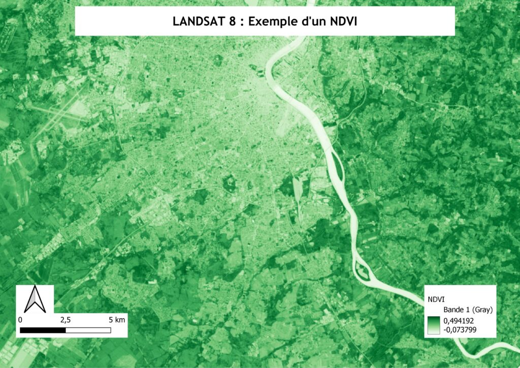 formation QGIS Initiation pour la Chambre d'Agriculture : exemple d'un NDVI